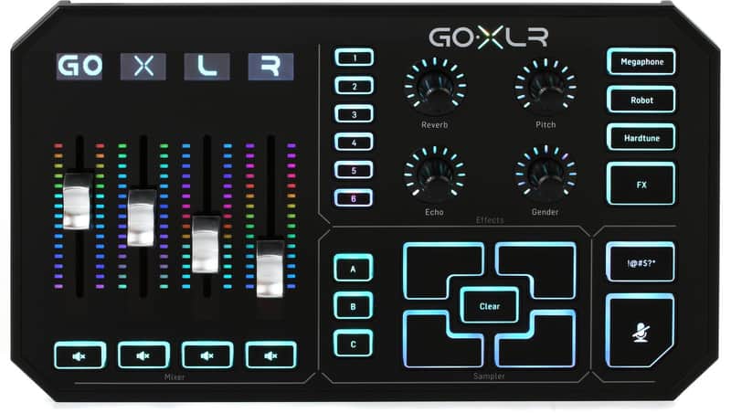 TC-Helicon GoXLR 4-channel USB Streaming Mixer with Voice FX and Sampler (GoXLRd4) image 1