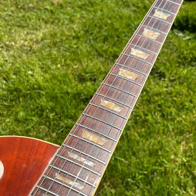 RARE 1973 Greco EG-360S Les Paul "Tobacco Burst" Pancake Body + Nylon Saddles + Alnico 2 Humbuckers (PRE-SERIAL MIJ MADE IN JAPAN Lawsuit Era) + GIG BAG image 3