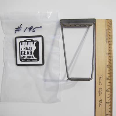 Harmony & Silvertone Archtop & Flat Top Guitar Tailpiece Authentic Vintage Part Circa-1950s-1960s-Nickel Silver image 8