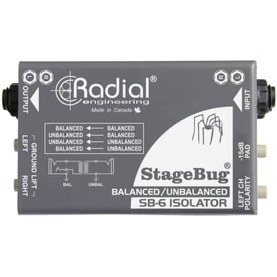 Radial Engineering StageBug SB-6 Passive Stereo Line Isolator image 1