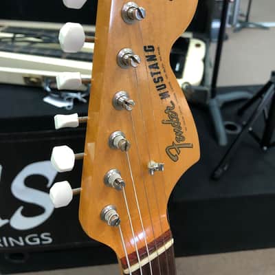 1966 Fender Mustang Guitar Daphne Blue w/ Rosewood Fretboard image 14