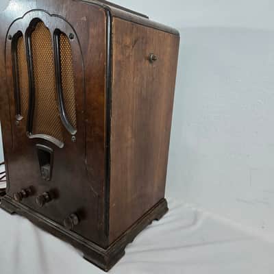 Vintage 1931 RCA Radiola Superette R7 Superheterodyne Tube Radio Art Deco Tombstone - PICKUP ONLY in PHOENIX, AZ image 4