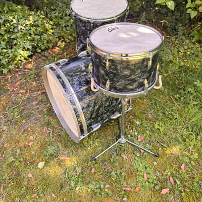 Ajax, Stratford & Besson drum kit Boosey & Hawkes 1960 - Black diamond pearl image 8