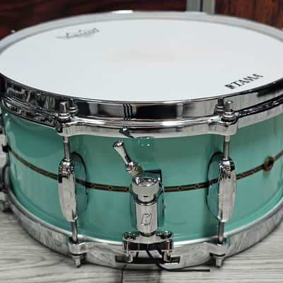 Tama TBS136S Star Series 13"x 6" Bubinga Snare in Grand Aqua Blue image 4