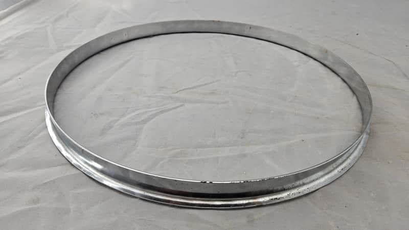 Slingerland 13" Single Flange Stick Chopper Brass Hoop 1930s - Chrome Over Brass image 1
