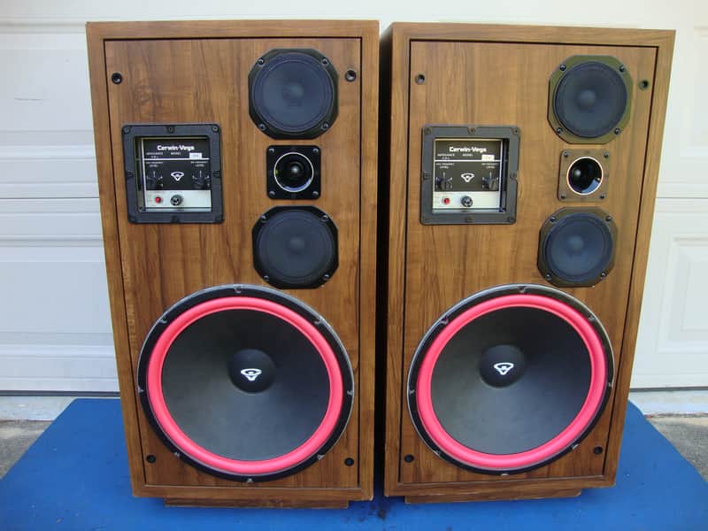 Vintage Cerwin Vega D-9 Floor Speakers - Professionally Re-foamed image 1