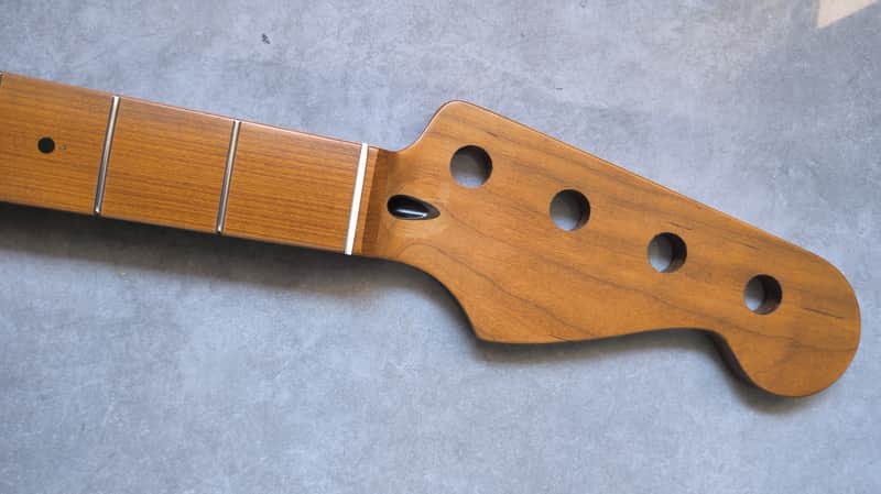 Roasted Maple Bass Guitar Neck , 20-Frets image 1