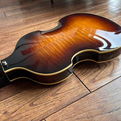 1988 Greco VB-650 Violin Bass Beatles McCartney Black TapeWound MIJ Fujigen Japan image 14