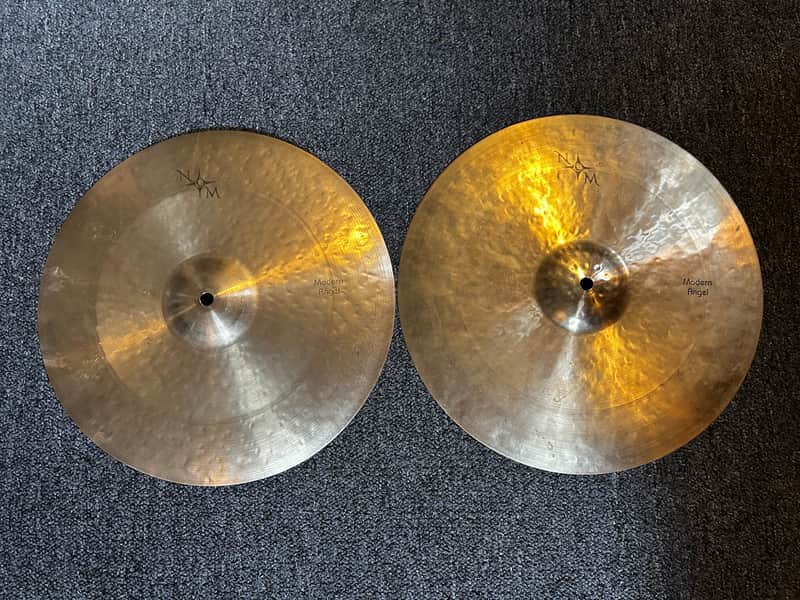 Used Nicky Moon Modern Angel 15" Hi Hats T-1017g B-1215g w/ video demo of actual cymbal for sale image 1