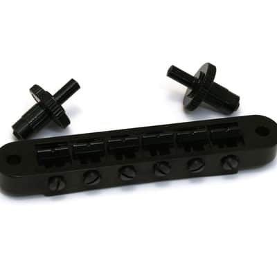 520BC Grover Black Nashville Tune-o-matic Guitar Bridge Retro Fits USA Gibson