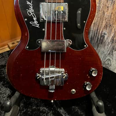 Gibson EB-0 Short Scale Bass 1967 - Cherry - Don Storck Custom image 2