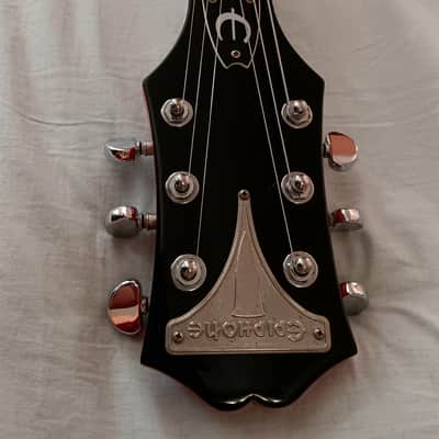 Epiphone Alleykat Semi-hollow Guitar (CLEAN! Grover Tuners - Case Included) 2000 - 2008 - Heritage Cherry Sunburst image 13