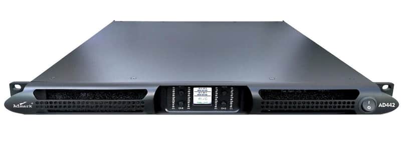 Admark AD442 Pro Power Amplifier One Space Rack-Mountable 4200W x 4 @ 8-Ohm AMP. image 1