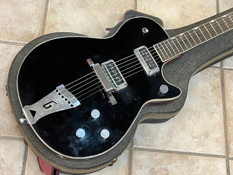 1956 Gretsch Duo Jet model 6128 Black with original case Bild 1