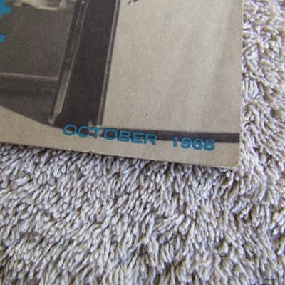 1968 Fender Price List Original Vintage Fender Price List W/Guitars Amps Parts & More Vintage 1968 image 2