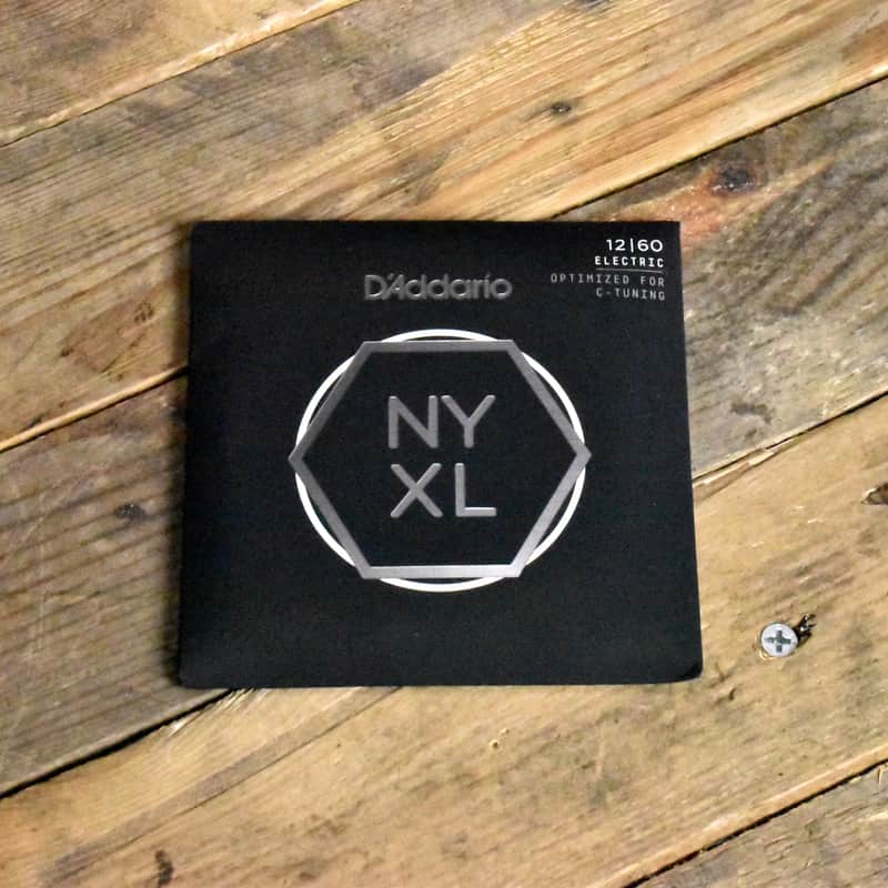 D'Addario NYXL1260 Hybrid C-Tuning Optimized Electric Guitar Strings 12-60 image 1