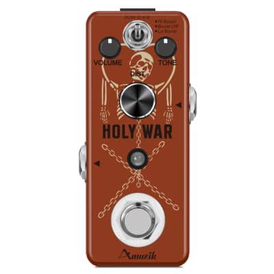 AMUZIK LEF-305 Heavy Metal Distortion Pedal Holy War Analog Dist Pedal for Electric Guitar Classic 80's Metal Sound True Bypass--Shipped from Irvine Warehouse in California by USPS image 4