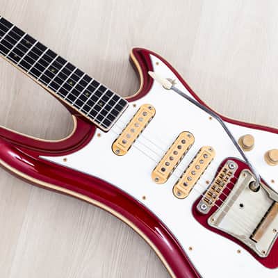 1982 Guyatone Sharp 5 LG-1200 Vintage Guitar Metallic Red, Sharp Five image 7