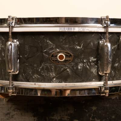 1966 Slingerland 5x14 Black Diamond Pearl Deluxe Student Model Snare Drum image 1