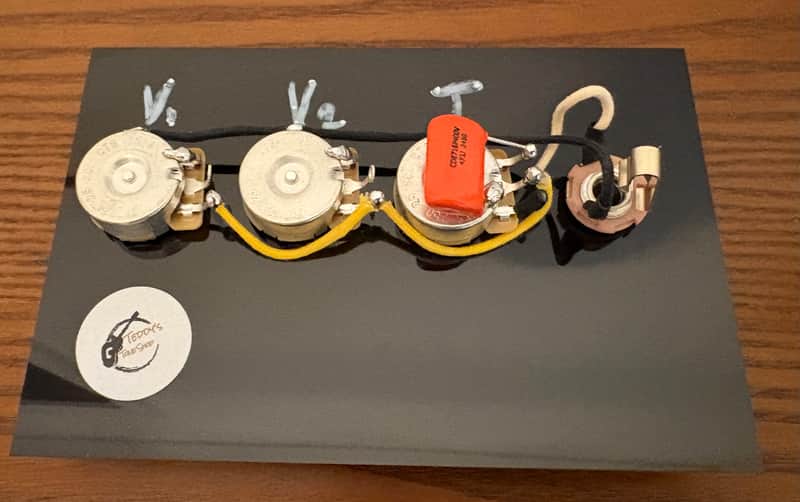 Fender Jazz Bass vintage wiring harness (two volume and one tone) image 1
