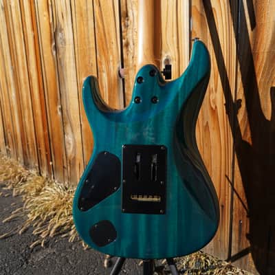 Ibanez Signature MMN1 Martin Miller - Transparent Aqua Blue 6-String w/ Case 2023 image 10