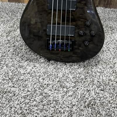 Spector Legend 5 Custom – Lined Fretless, Trans Black Quilted image 2