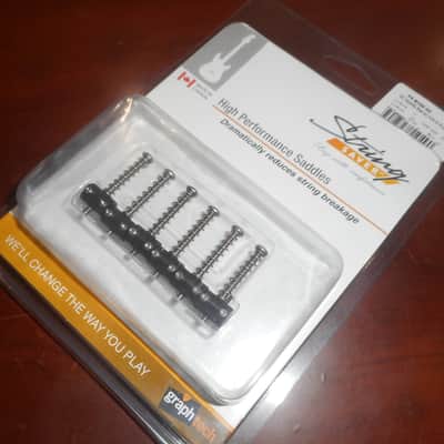 Graph Tech PS-8166-00 String Saver Originals Vintage Tele-Style 6-Barrel Saddles - 6-String