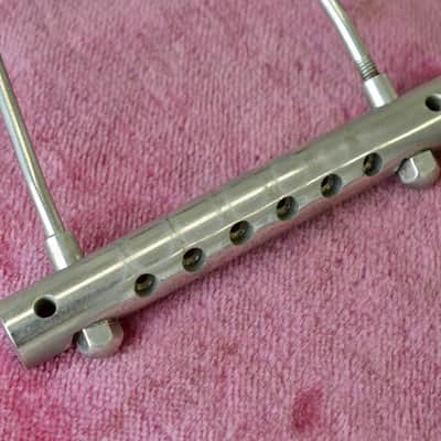 Vintage 1950's Gibson Nickel Trapeze Wrap Tailpiece ES-225 ES-225td image 3