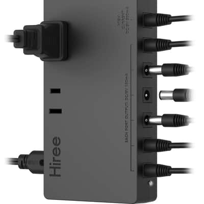 Hiree Guitar Pedal Power Supply 7 DC Output for 9V Effect Pedal Board with 2 AC Outlets for Charging Speaker, Musical Instruments image 1