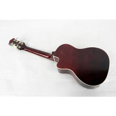 Luna Flora Concert Ukulele Regular Transparent Purple Flame Maple image 2