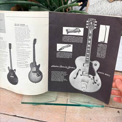 1960 Gibson Full Line Catalog Rare Burst Es335 Les Paul Melody Maker Vintage Case Candy Collector image 8