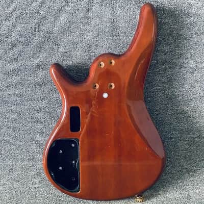 Transparent Brown 6 String Bass Body image 7