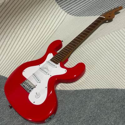 Custom Red Electric Guitar, Mahogany Body with Roasted Maple Neck image 4