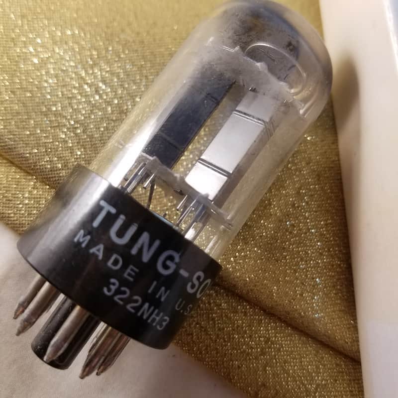 Tung-Sol 6SN7GTB tNOS AT1000 TESTED Balanced! PI Vacuum Tube T8 rare medium glass dual triode 1962 image 1