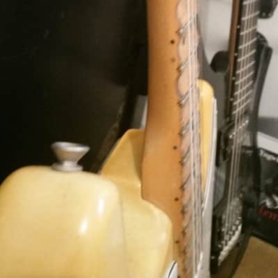 1977 Fender Stratocaster ,  Olympic White , Scalloped Neck Yngwie Malmsteen Duck Strat project image 5