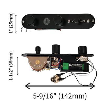 TeleBooster Guitar Onboard Preamp Booster for Telecaster 3-Way Switch 250K Push-Push Pot Nickel Single Coil image 4