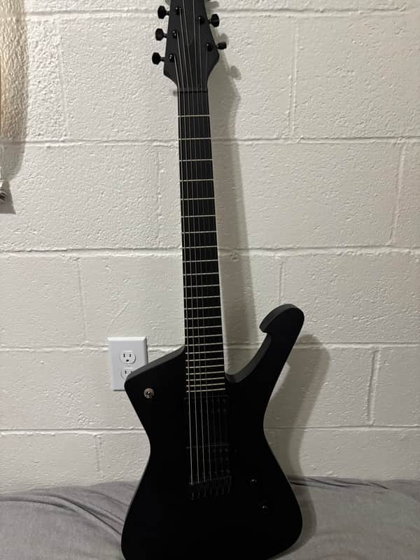 Ibanez ICTB721-BKF Iceman Iron Label 2021 - Present - Black Flat image 1