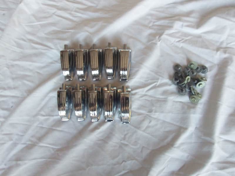 Ludwig (10) Vintage super classic bass drum lugs w/ screws 1960s mint! image 1