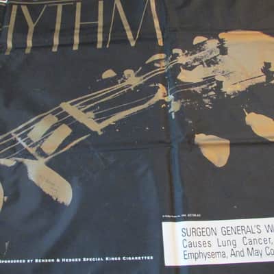 1992 Benson & Hedges Blues & Rhythm Festival Giant 71" x 48" Heavy Vinyl Outdoor Festival Display Banner RARE!!! image 3