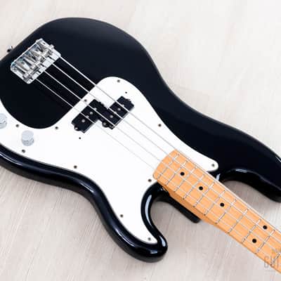 1990 Fender Precision Bass ‘70 Vintage Reissue PB70-700 Black w/ Ash Body, Japan MIJ Fujigen image 9