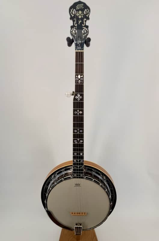 1970s GTR Hearts and Flowers 5-String Banjo Iida-Made Rare Natural w/ Case image 1