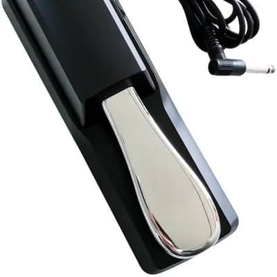 Liquid Audio Deluxe Keyboard Sustain Pedal - Universal Pedal Ideal for Yamaha, Casio, Roland, Korg, Behringer, Moog Keyboards - Includes Polarity Switch, 1/4" Input Plug, and Extended 6.5ft Cable image 1