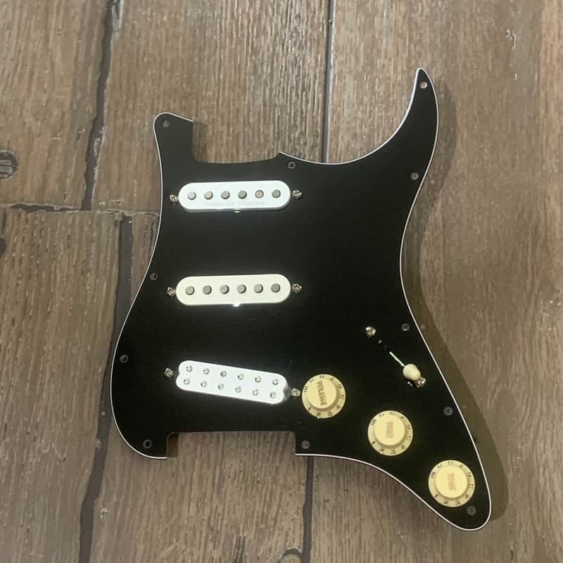Loaded Black Pickguard with Seymour Duncan and Fender Pickups image 1