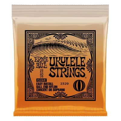 Ukulele Strings Clear Nylon Full Set w/ Ball End for Concert & Soprano Ukes, Easy-Install image 1