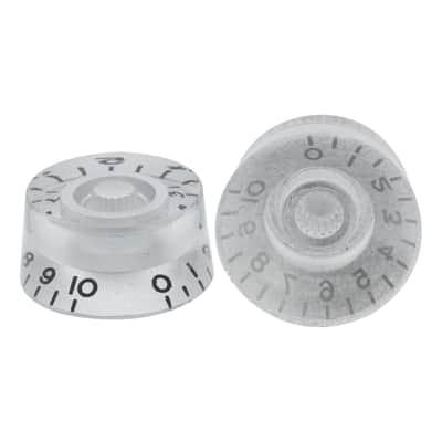 4 Silver LP Speed Control Knobs Electric Guitar Volume Tone Les Paul Metric image 4