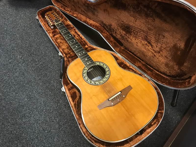 Ovation Glen Campbell 1618 12 String acoustic electric guitar made in USA 1981 with original hard case image 1