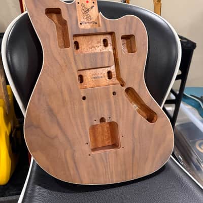 Warmoth Jaguar Mahogany / Walnut Guitar Body - Brand New! image 1