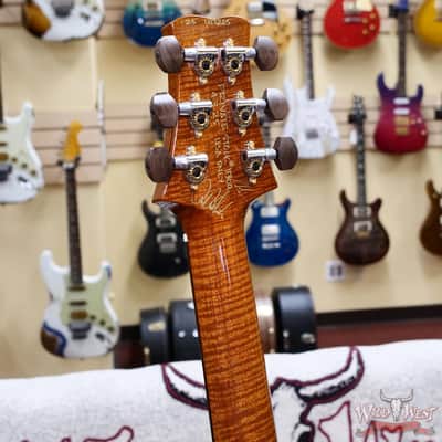 Paul Reed Smith PRS Private Stock # 11309 Santana Retro Flame Maple Top Brazilian Rosewood Fingerboard Raspberry Glow 8.00 lbs image 11