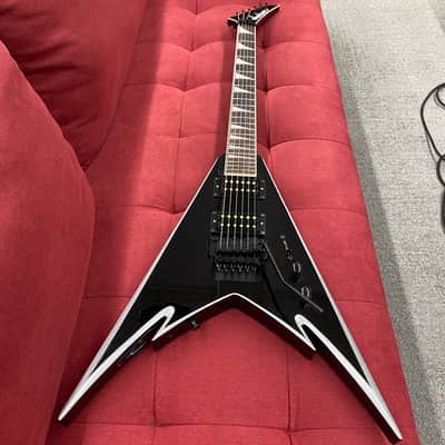 Jackson X Series Signature Phil Demmel Demmelition King V PDX-2 - 2015 - Black with Silver Bevels w/ Bare Knuckle Pickups and Bag image 6