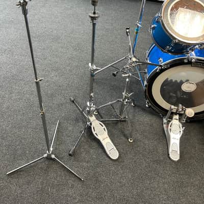 Vintage Ludwig Blue Sparkle 1970s Drum Set 22/16/13/12/8/6 w/ Atlas Stands and Extras #2555 image 4